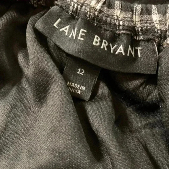 Lane Bryant Gingham Perfect Sleeve Tiered Midi Dress 12 - Picture 4 of 4